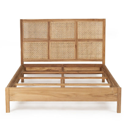Bahamas Teak & Rattan Bed | Q.K Sun Republic 