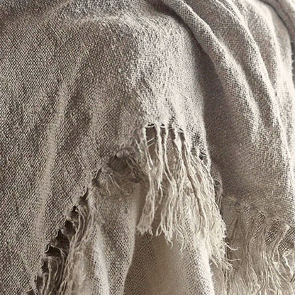 Bedouin Oversized Linen Throw - Natural Sun Republic 