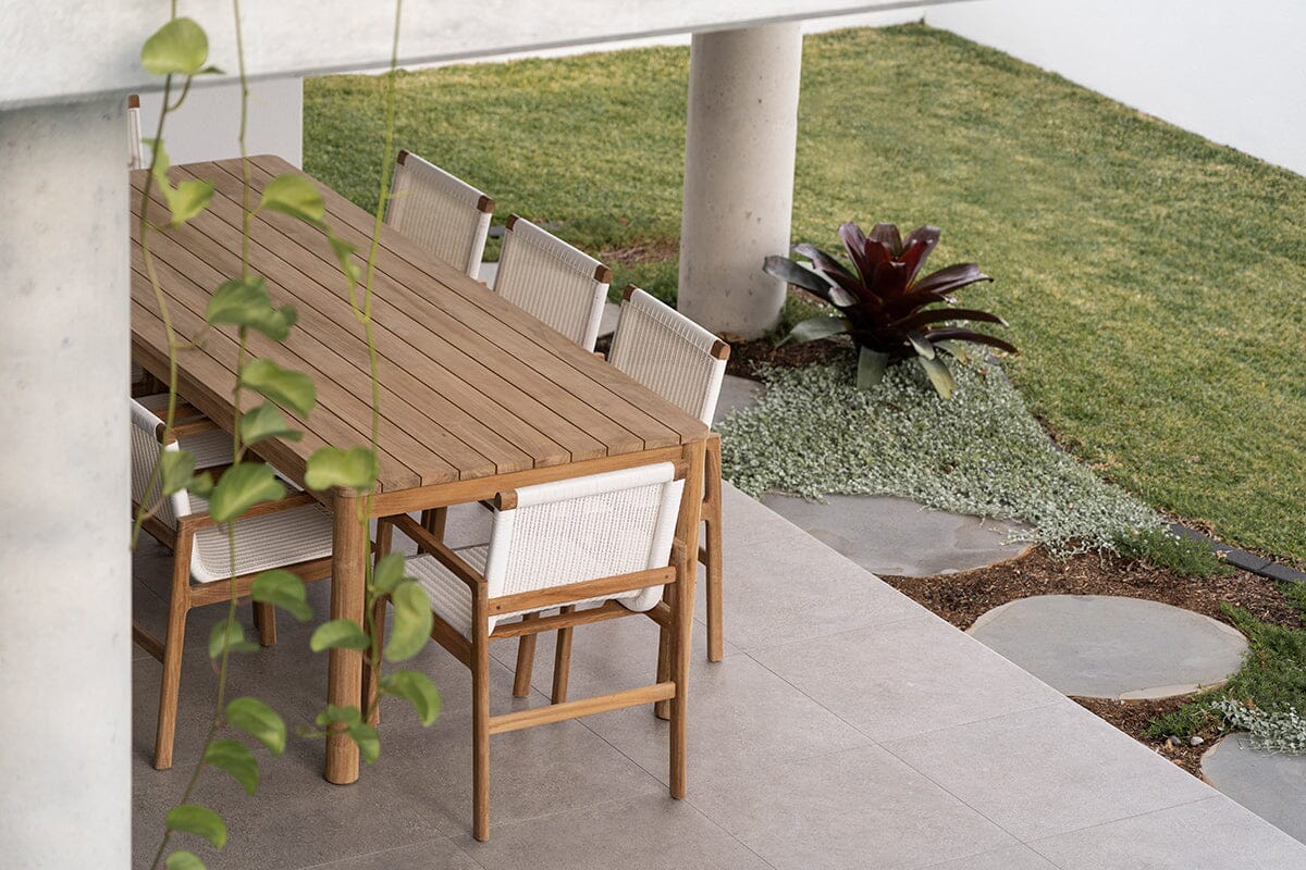 Belize Teak Outdoor Dining Chair - White Sun Republic 