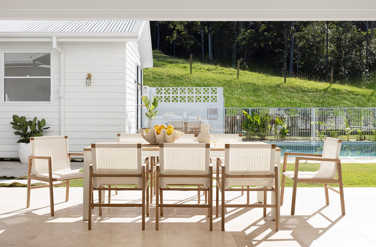 Belize Teak Outdoor Dining Chair - White Sun Republic 