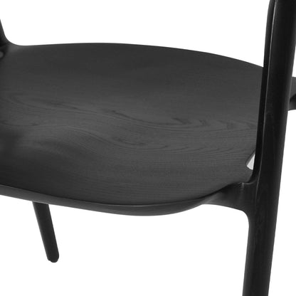 Benny Ash Wood Dining Chair - Black Sun Republic 