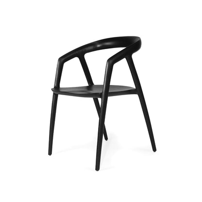 Black chair on a white background