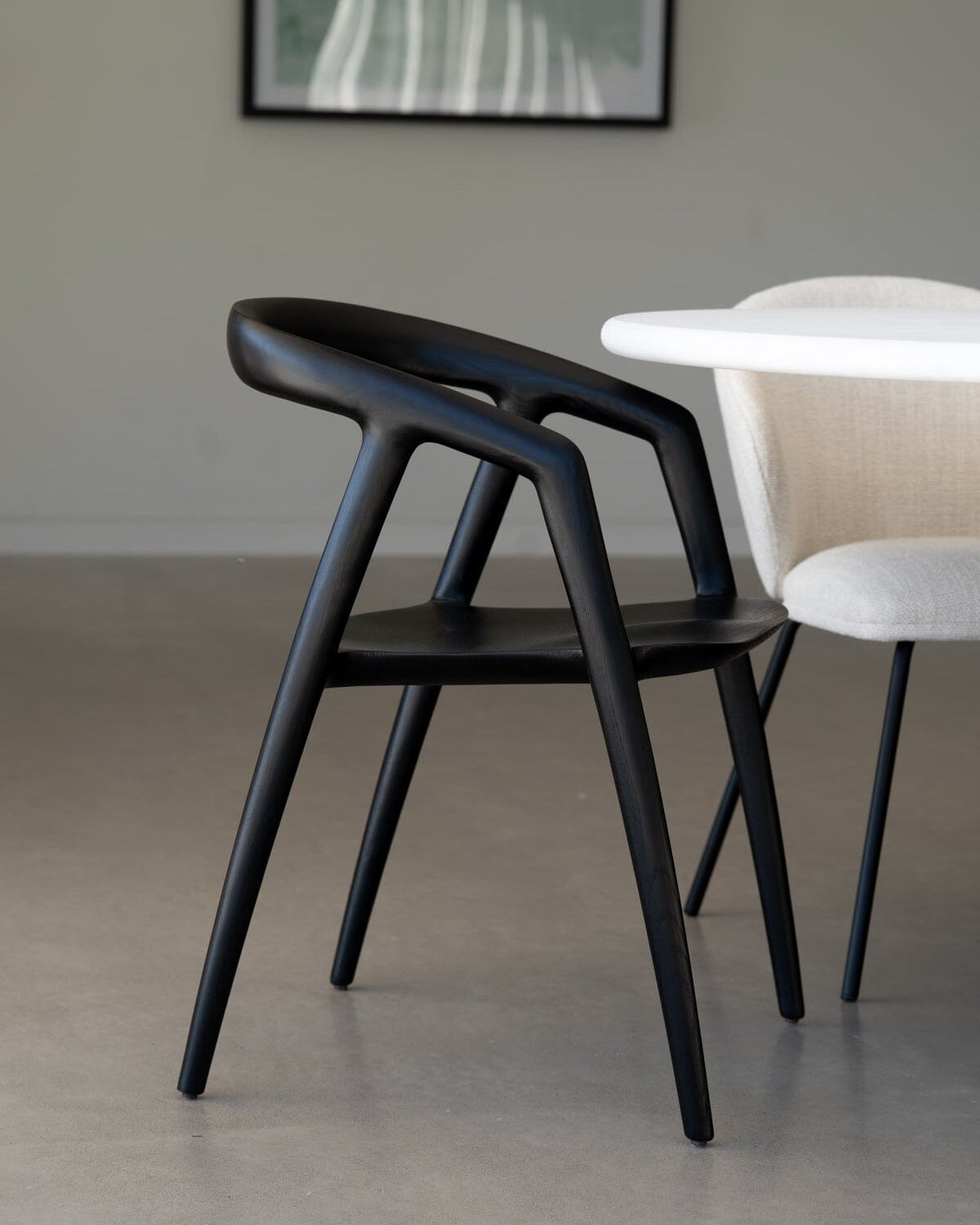 Benny Ash Wood Dining Chair - Black Sun Republic 