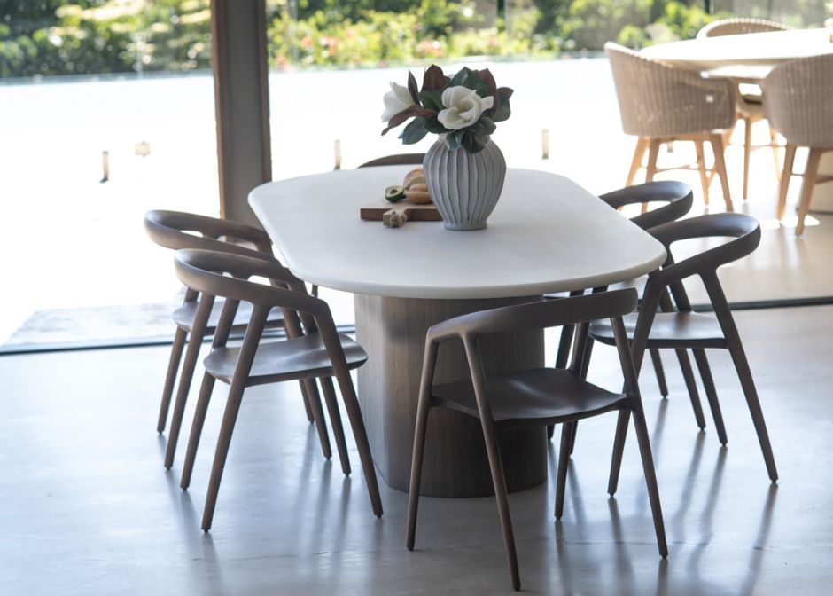 Benny Ash Wood Dining Chair - Walnut Sun Republic 