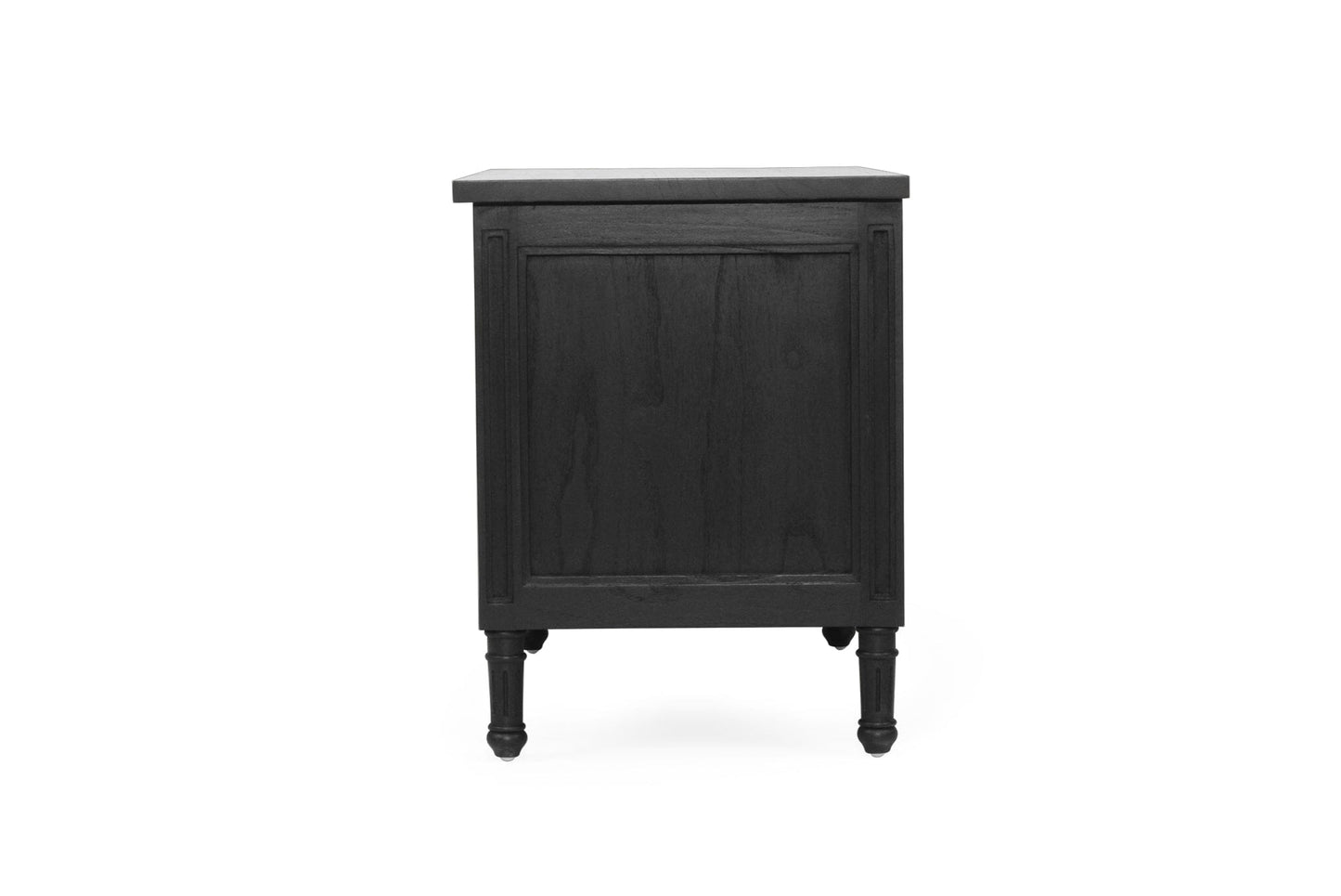 Black Cayman 3 Drawer 91cm Nightstand Sun Republic 