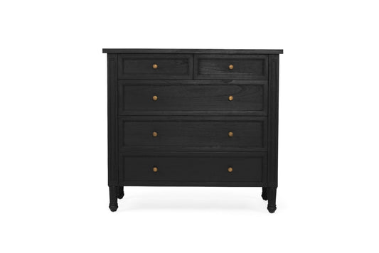 Black Cayman 5 Drawers Dresser Sun Republic 