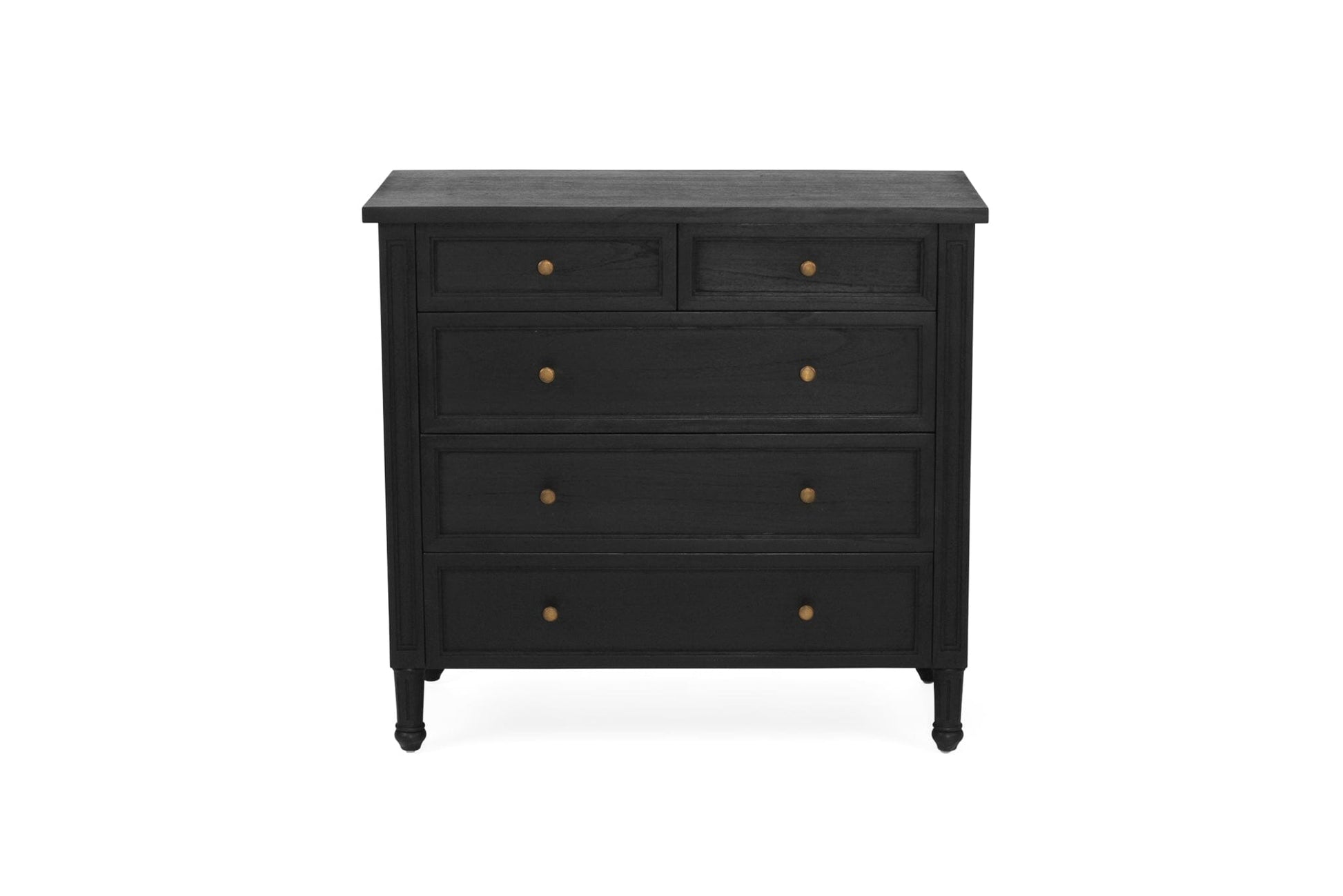 Black Cayman 5 Drawers Dresser Sun Republic 