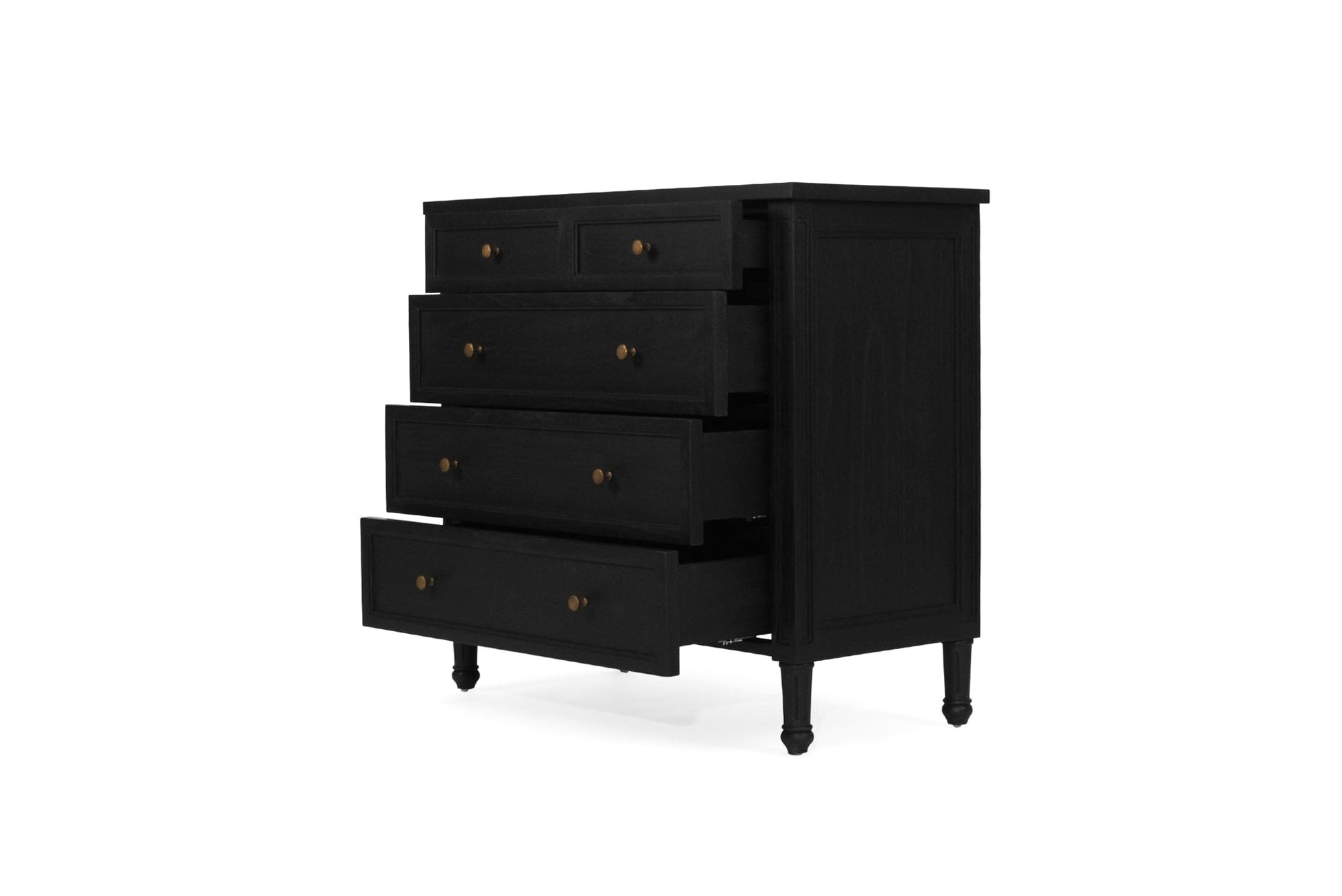 Black Cayman 5 Drawers Dresser Sun Republic 