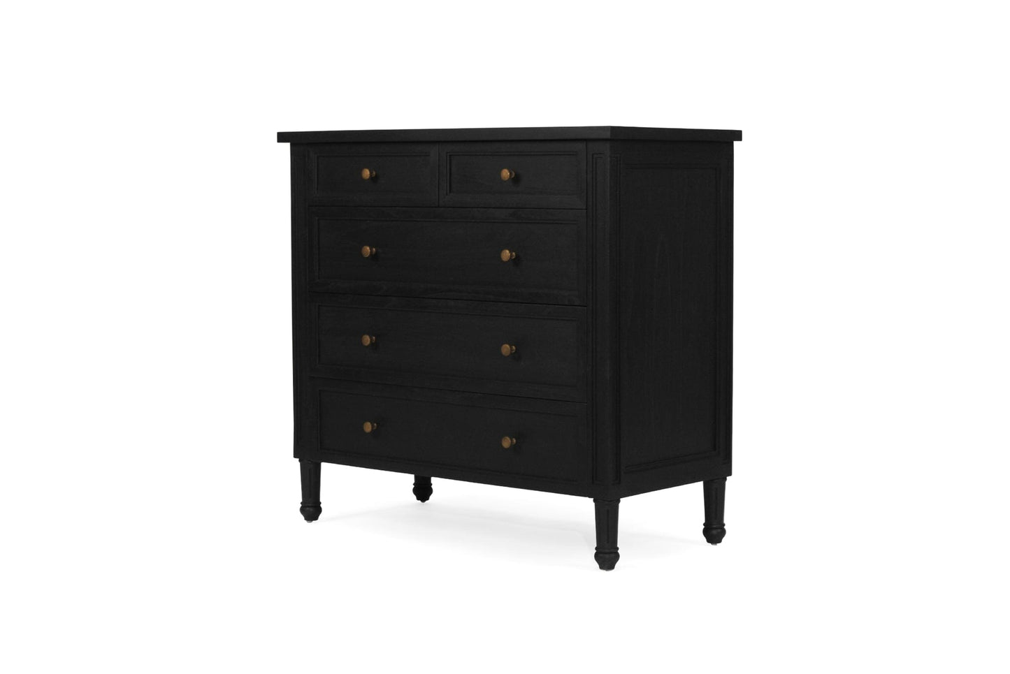 Black Cayman 5 Drawers Dresser Sun Republic 