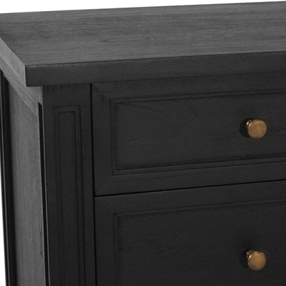 Black Cayman 5 Drawers Dresser Sun Republic 