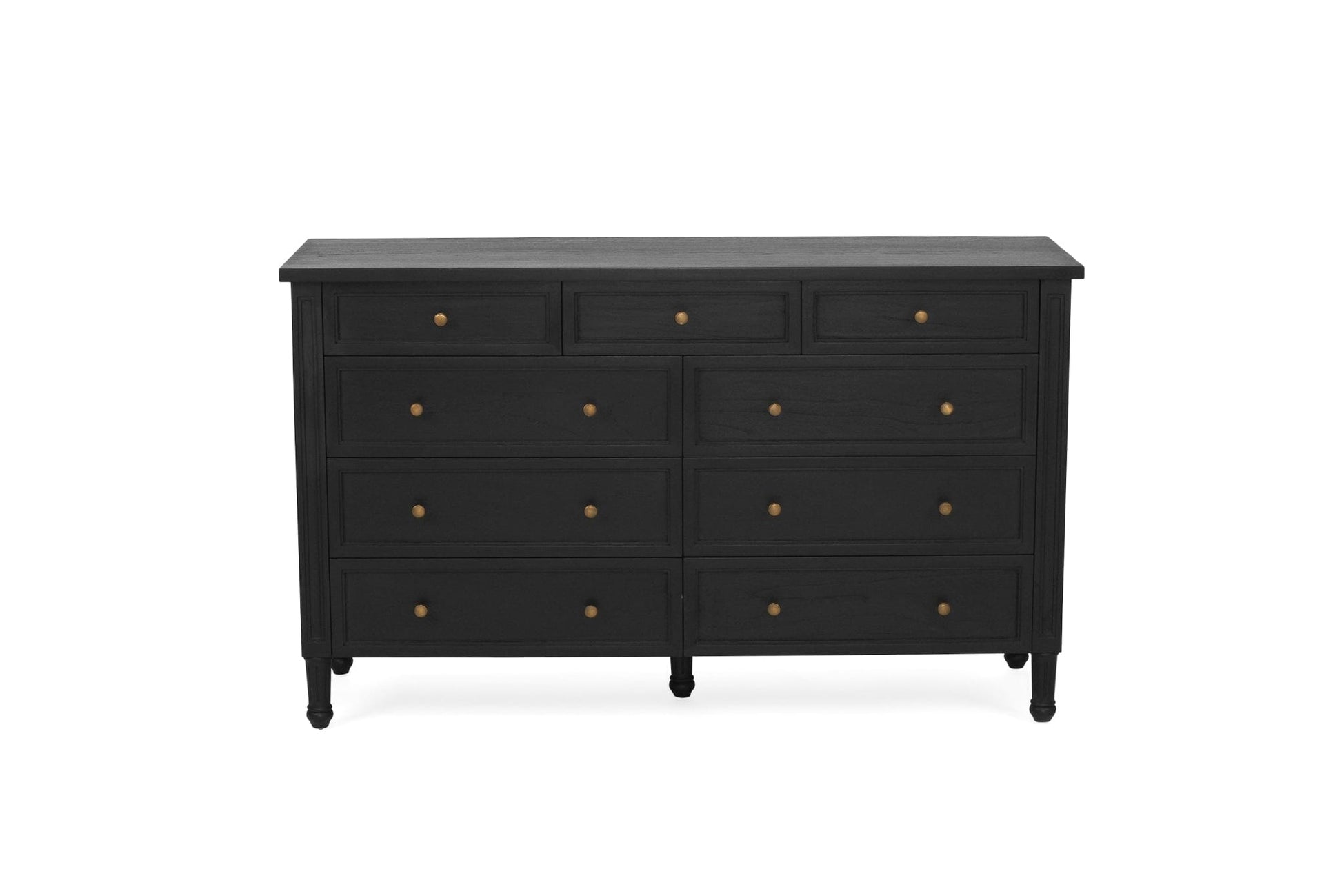 Black Cayman 9 Drawers Dresser Sun Republic 