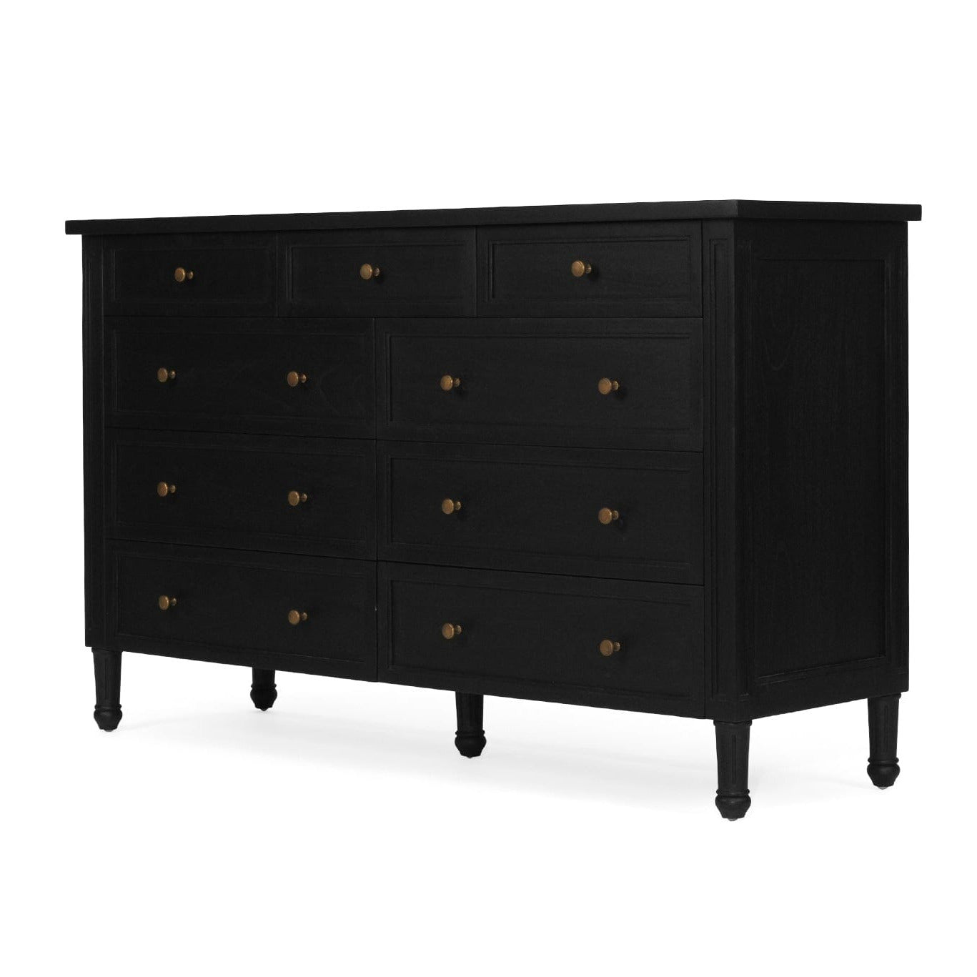 Cayman Black 9-Drawer Dresser – Bold & Spacious Storage – SUN REPUBLIC