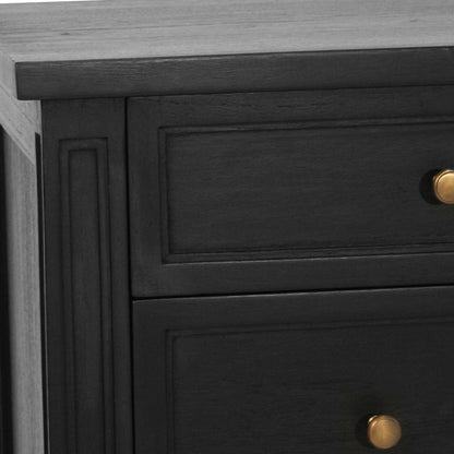 Black Cayman 9 Drawers Dresser Sun Republic 