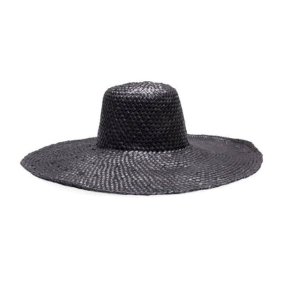 Black Palm Leaf Sun Hat - Sophia Sun Republic 