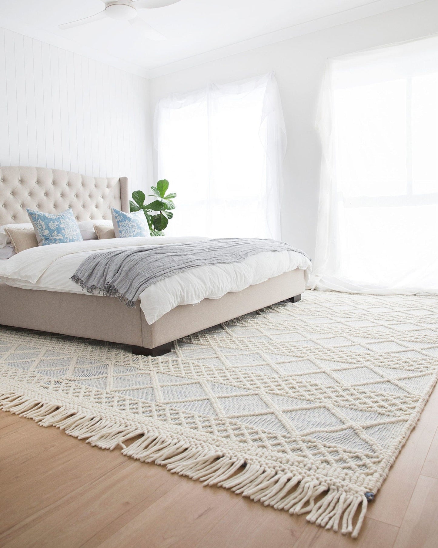 Bluehaven Fringe Rug Zebra Home 