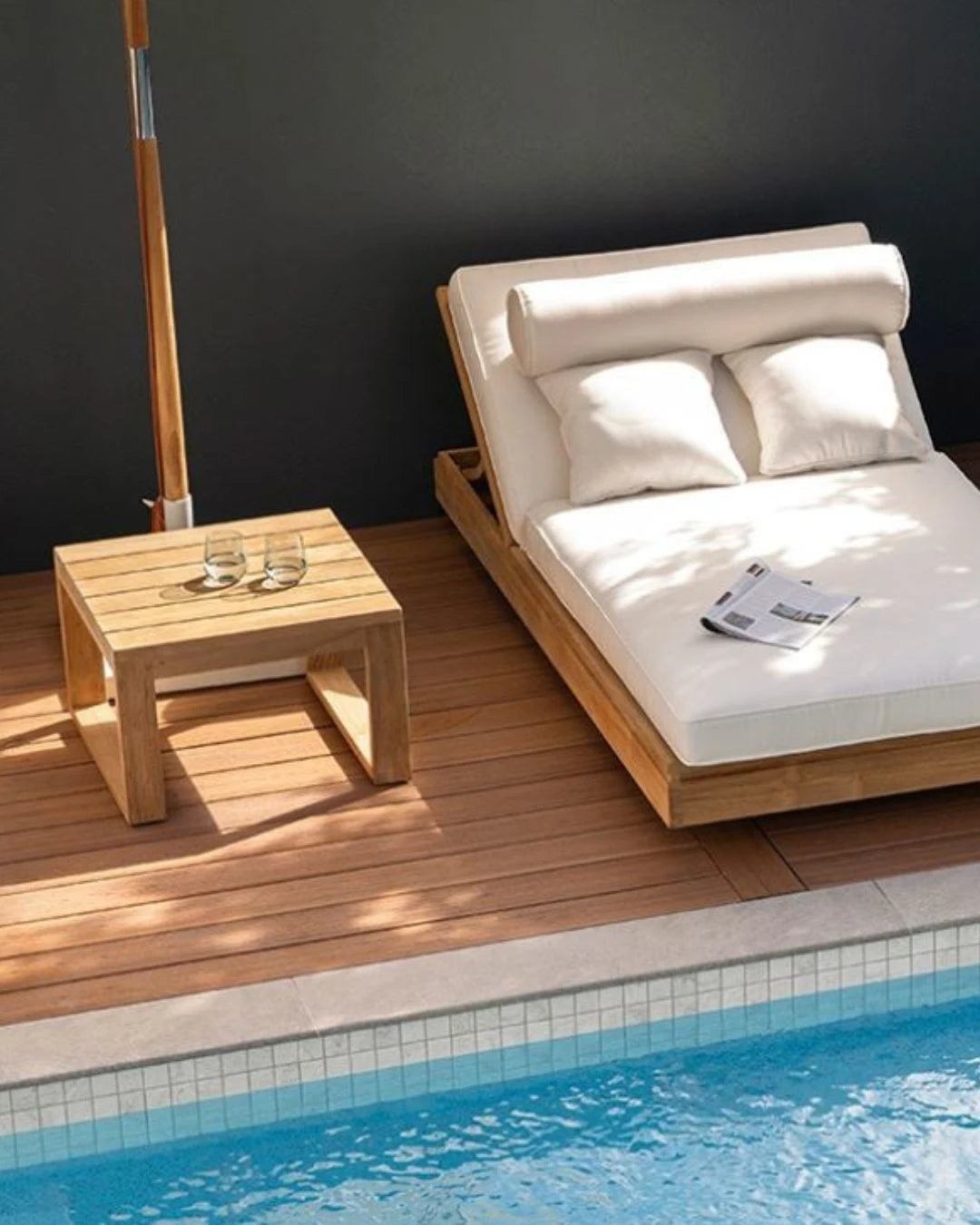 Bora Bora Solid Teak Outdoor Side/Coffee Table