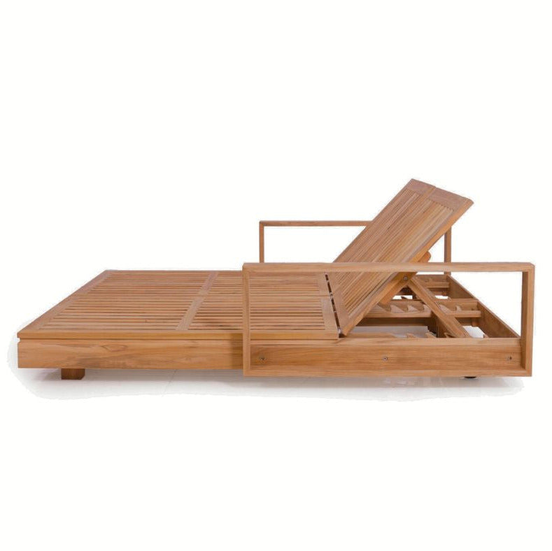 Bora Bora Teak Outdoor Double Sunlounge Daybed 