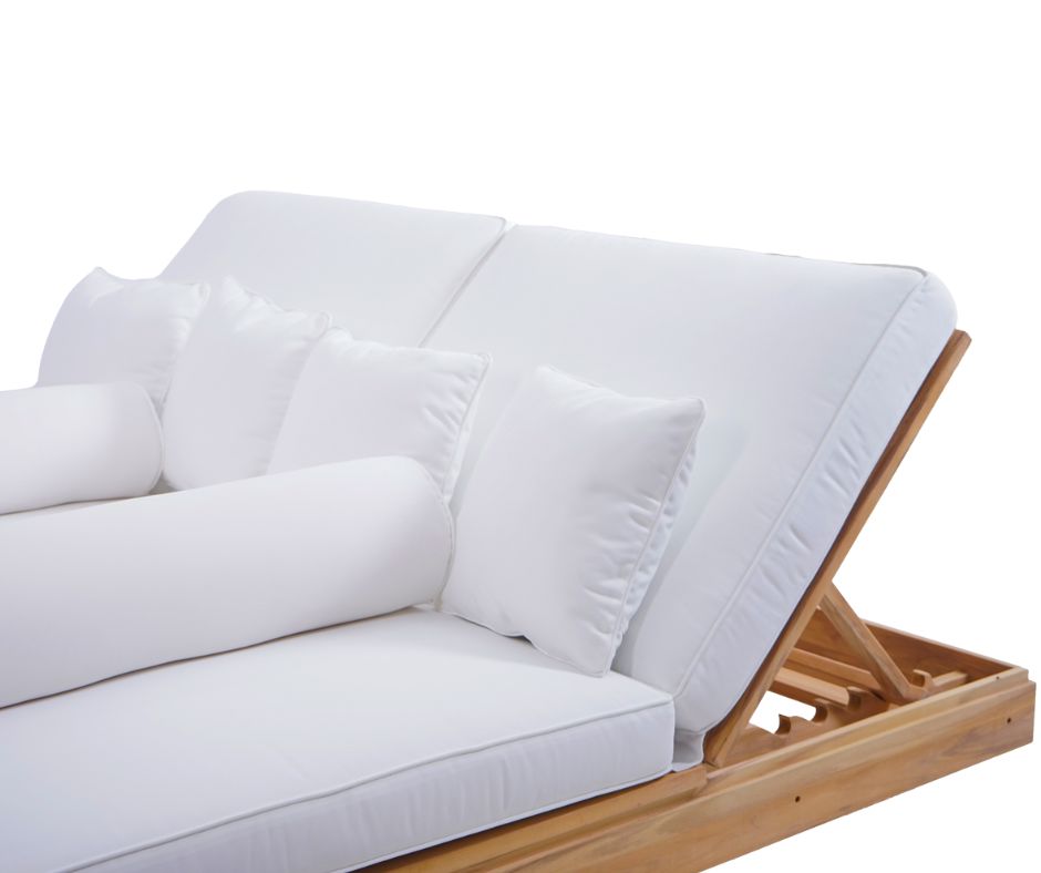 Bora Bora Teak Outdoor Double Sunlounge Daybed 