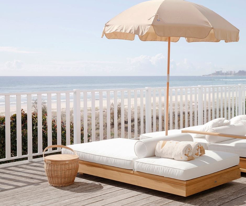 Bora Bora Teak Outdoor Sun Lounge/Daybed Sun Republic 