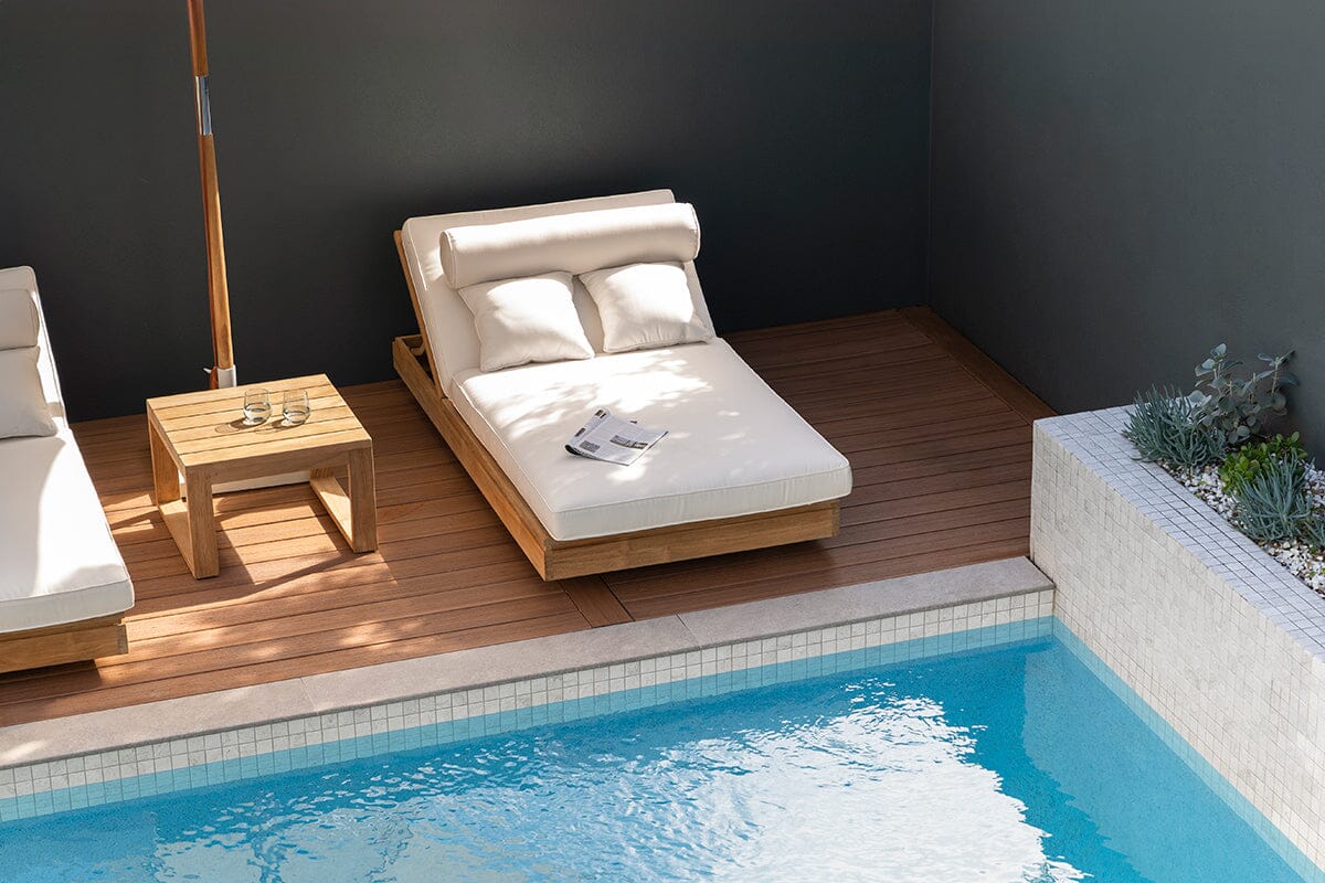 Bora Bora Teak Outdoor Sunlounge Daybed Abide 