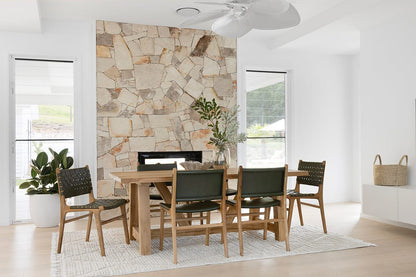 Bunbury Teak Modern Farmhouse Dining Table Sun Republic 