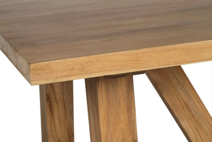 Bunbury Teak Modern Farmhouse Dining Table Sun Republic 