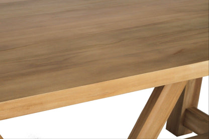 Bunbury Teak Modern Farmhouse Dining Table Sun Republic 