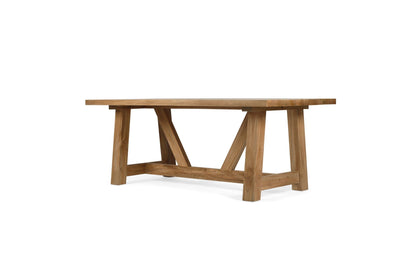 Bunbury Teak Modern Farmhouse Dining Table Sun Republic 