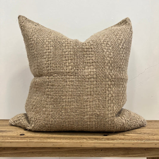 Cable Handloomed Natural Cushion - Reversible Sun Republic 