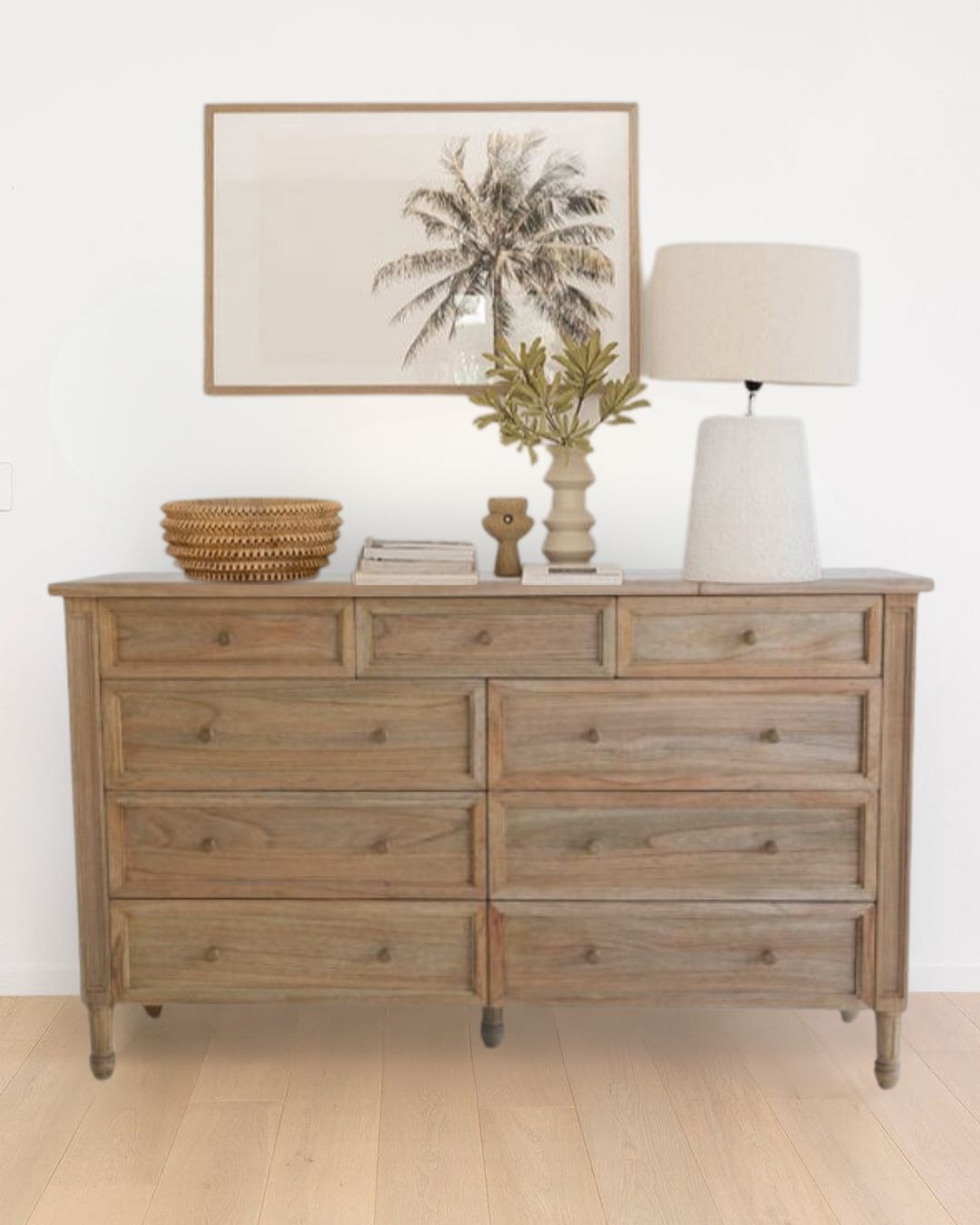 Cayman 9-Drawer Dresser in Weathered Oak Sun Republic 