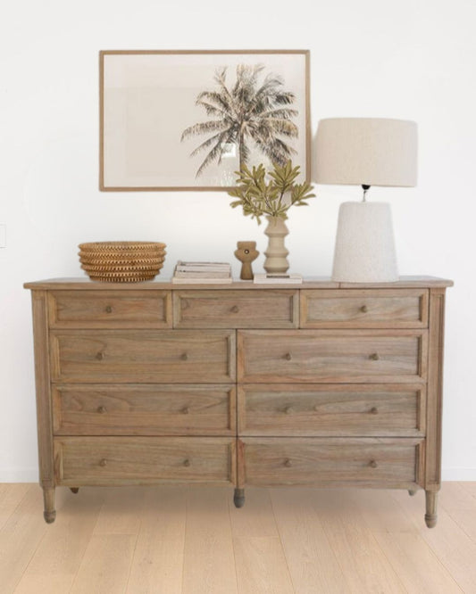 Cayman 9-Drawer Dresser in Weathered Oak Sun Republic 