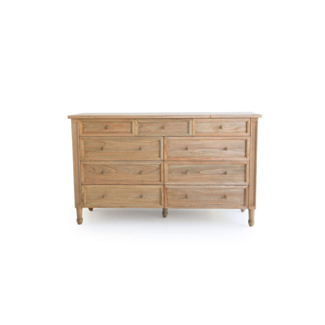 Cayman 9 Drawer Dresser Weathered Oak Sun Republic 