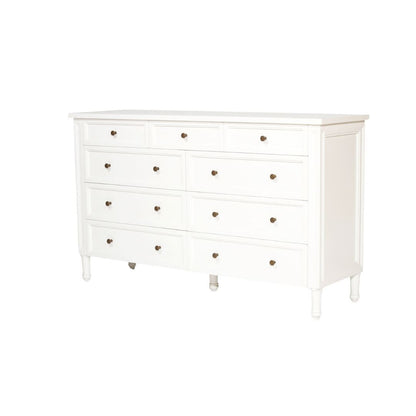 Cayman 9 Drawers Bedroom Dresser | White Sun Republic 