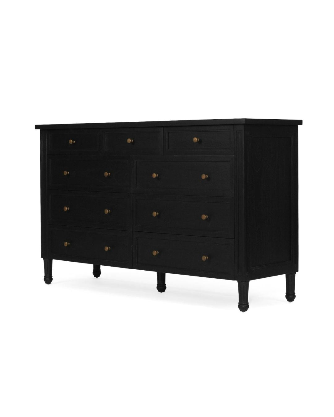 Cayman 9-Drawers Dresser in Black Sun Republic 