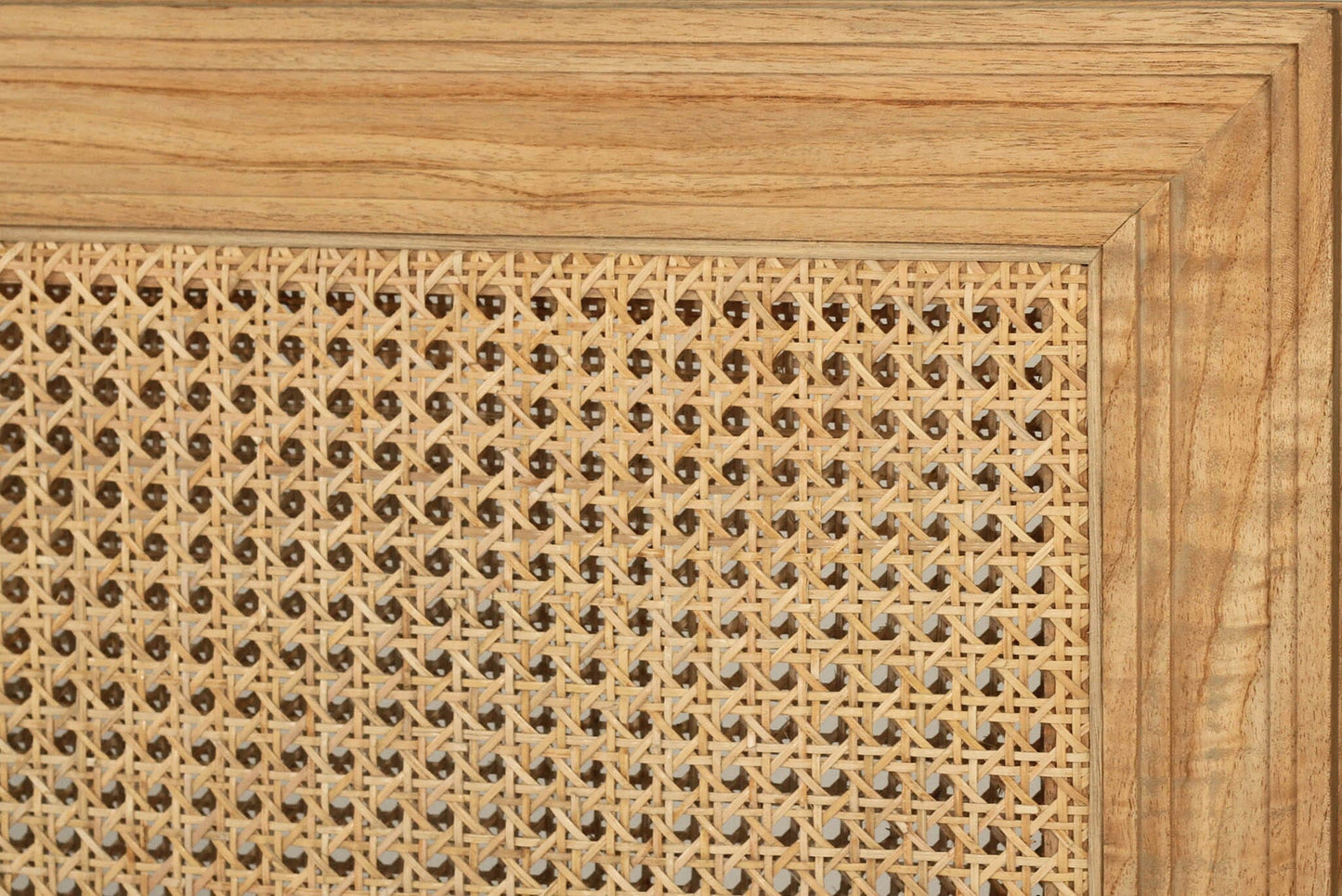 Cayman Cedar & Rattan Bed Head - Weathered Oak | Q-K Sun Republic 