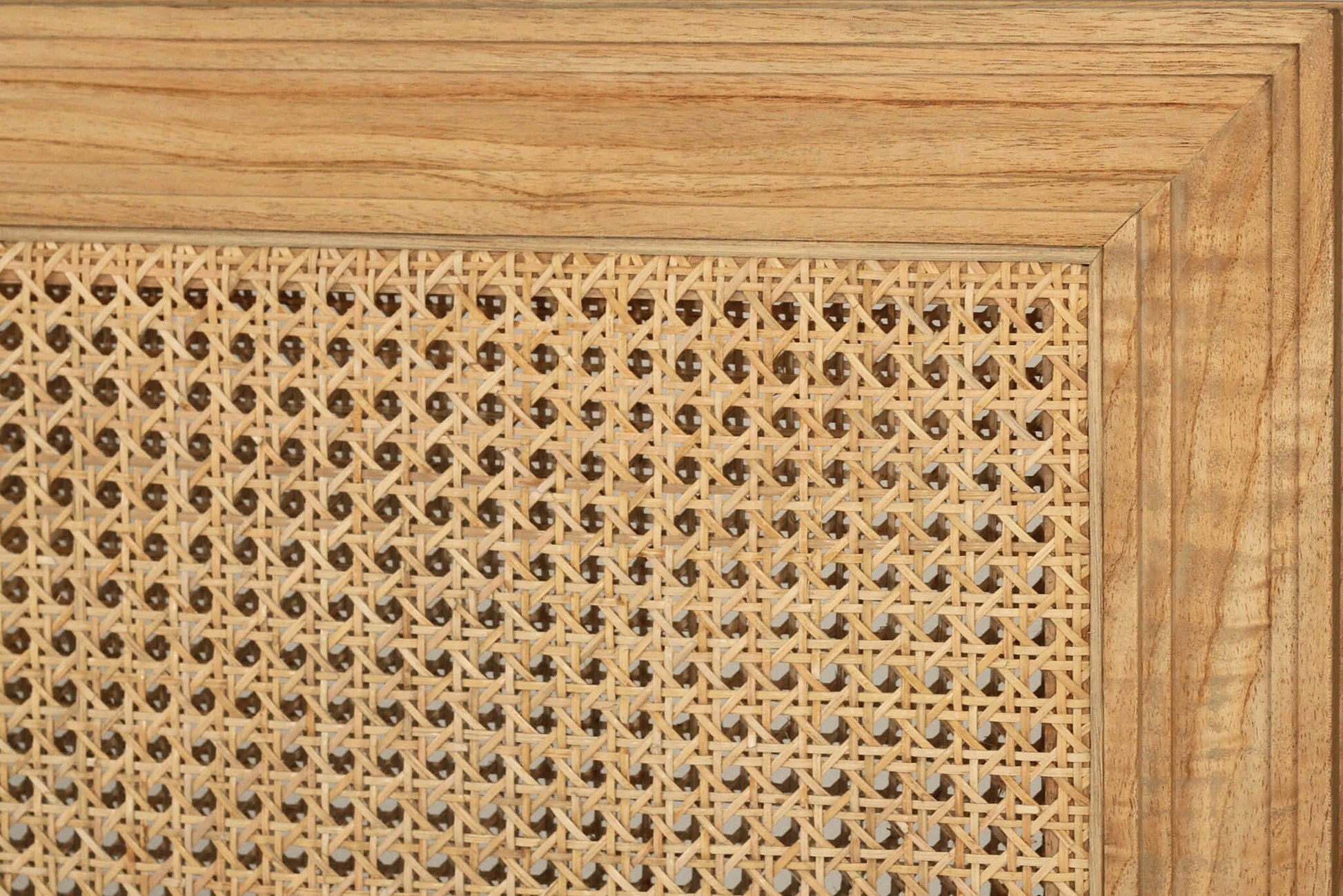 Cayman Cedar & Rattan Bed Head - Weathered Oak | Q-K Sun Republic 
