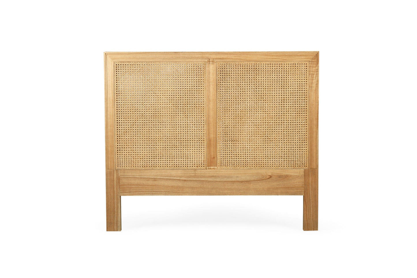 Cayman Cedar & Rattan Bed Head - Weathered Oak | Q-K Sun Republic 