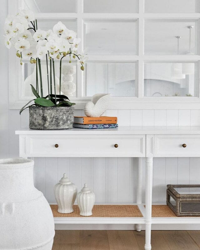 Cayman Console Table - White (Available in 2 Sizes) Sun Republic 