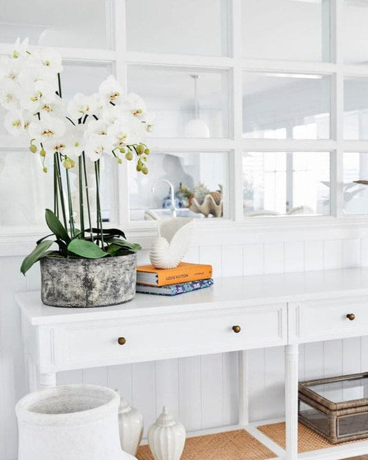 Cayman Console Table - White (Available in 2 Sizes) Sun Republic 