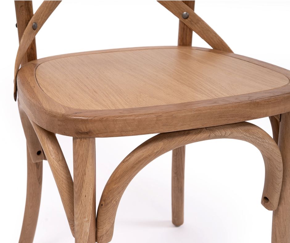 Classic Cross-Back Dining Chair - Natural Oak Sun Republic 