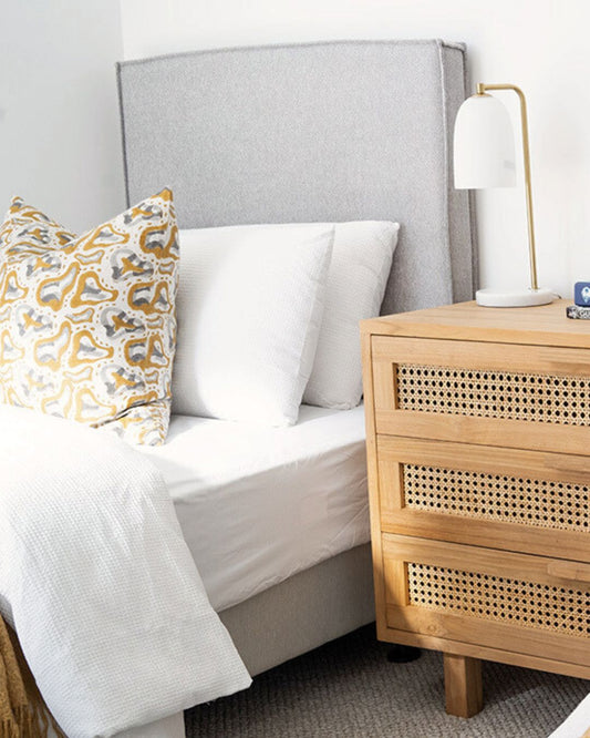 Classic Upholstered Bed Head - Light Grey Sun Republic 