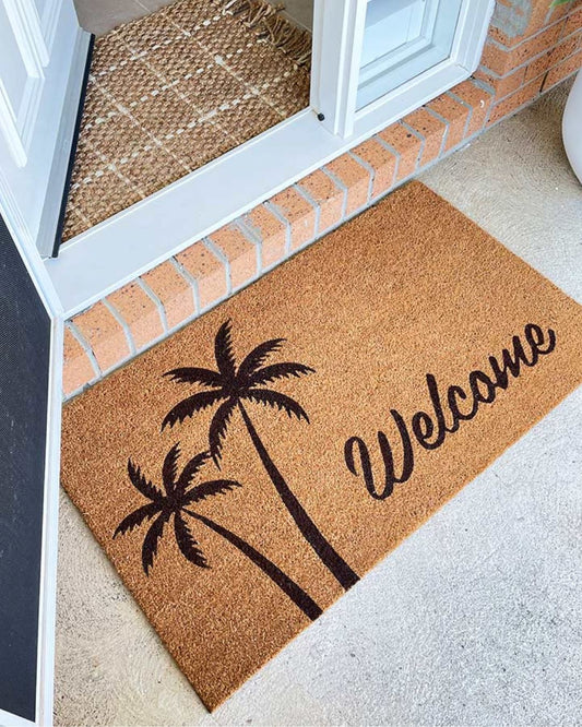 Coastal Palms WELCOME Door Mat - 2 Sizes Sun Republic 