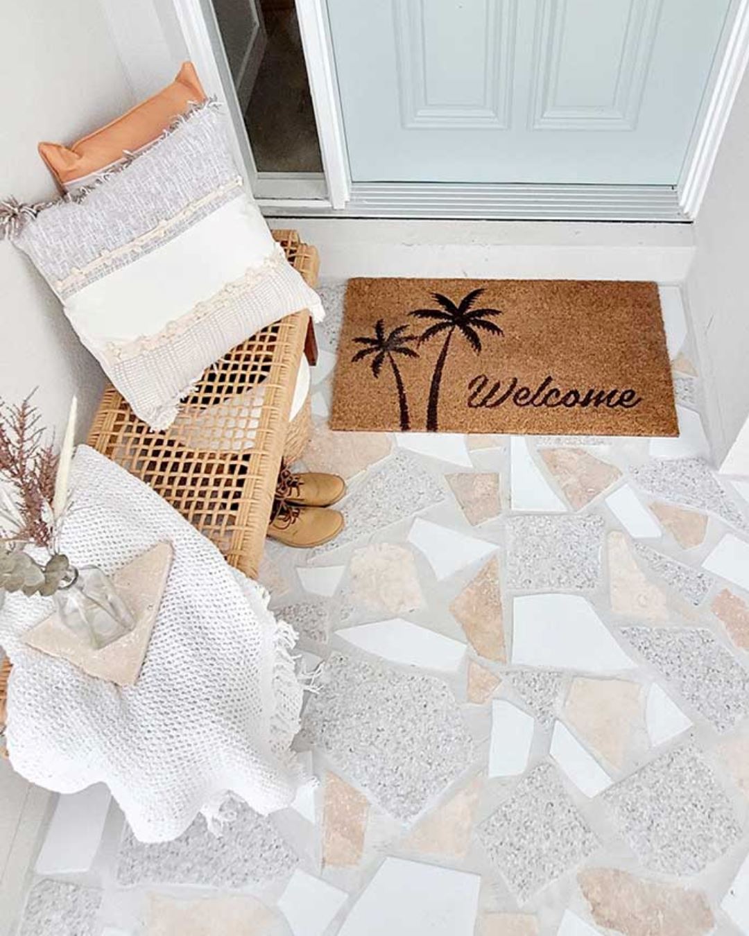 Coastal Palms WELCOME Door Mat - 2 Sizes Sun Republic 