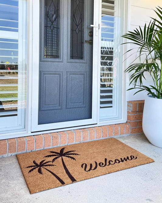 Coastal Palms WELCOME Door Mat Door Mates 