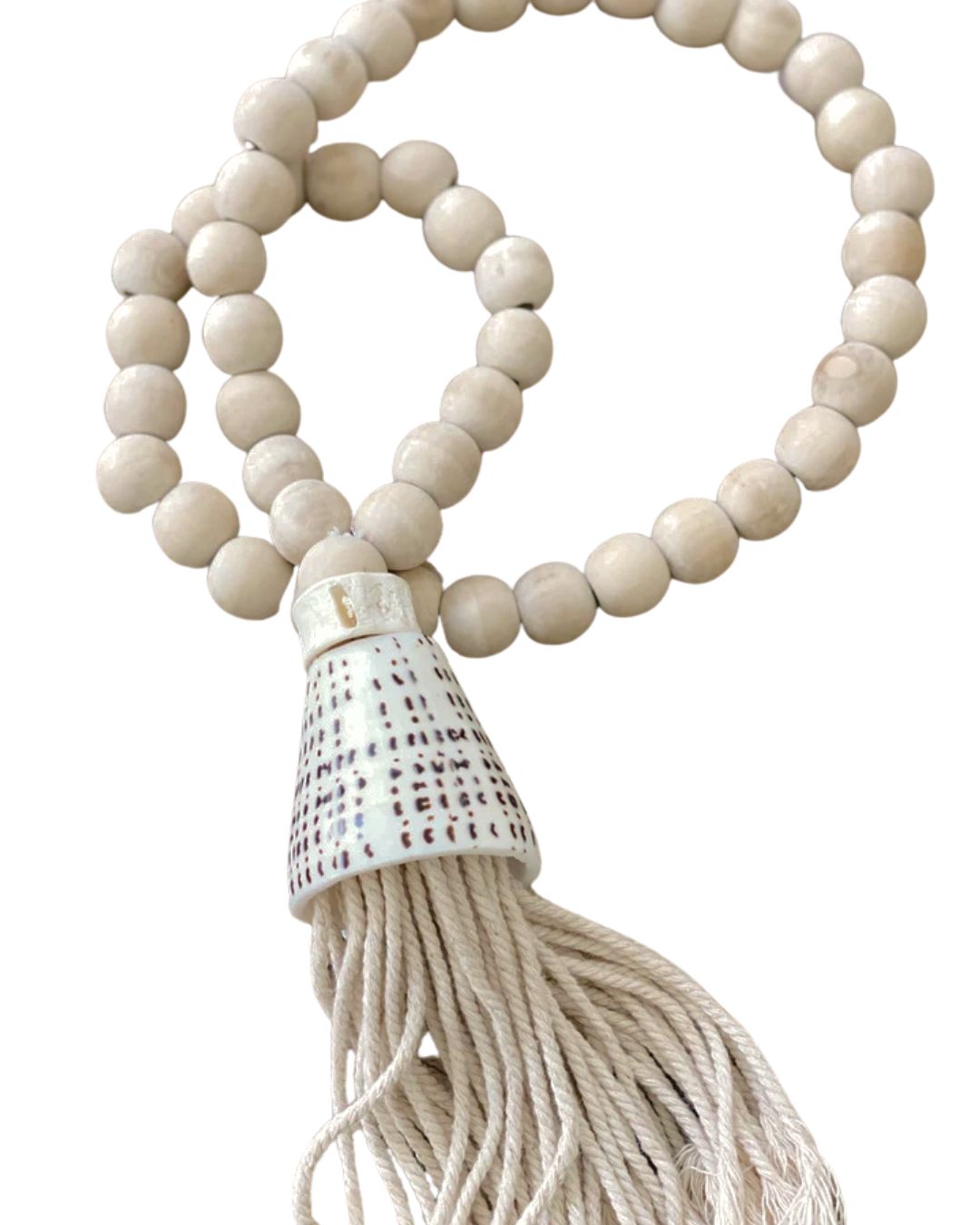 Conus Shell Wooden Bead Garland Sun Republic 