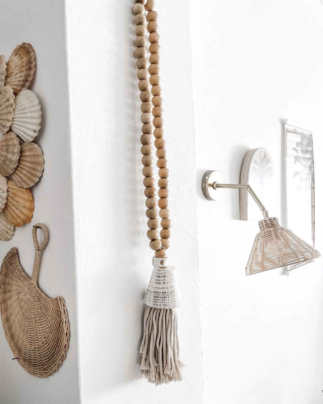 Conus Shell Wooden Bead Garland Sun Republic 