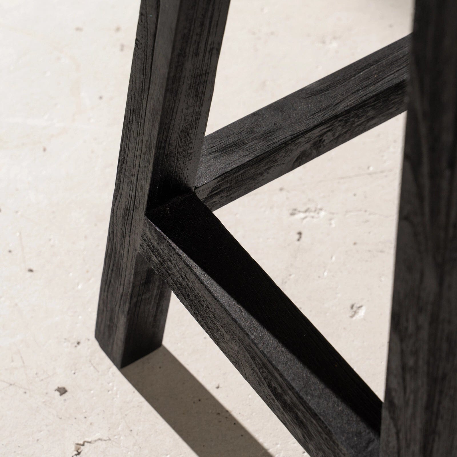 Zana Round Black Counter Stool