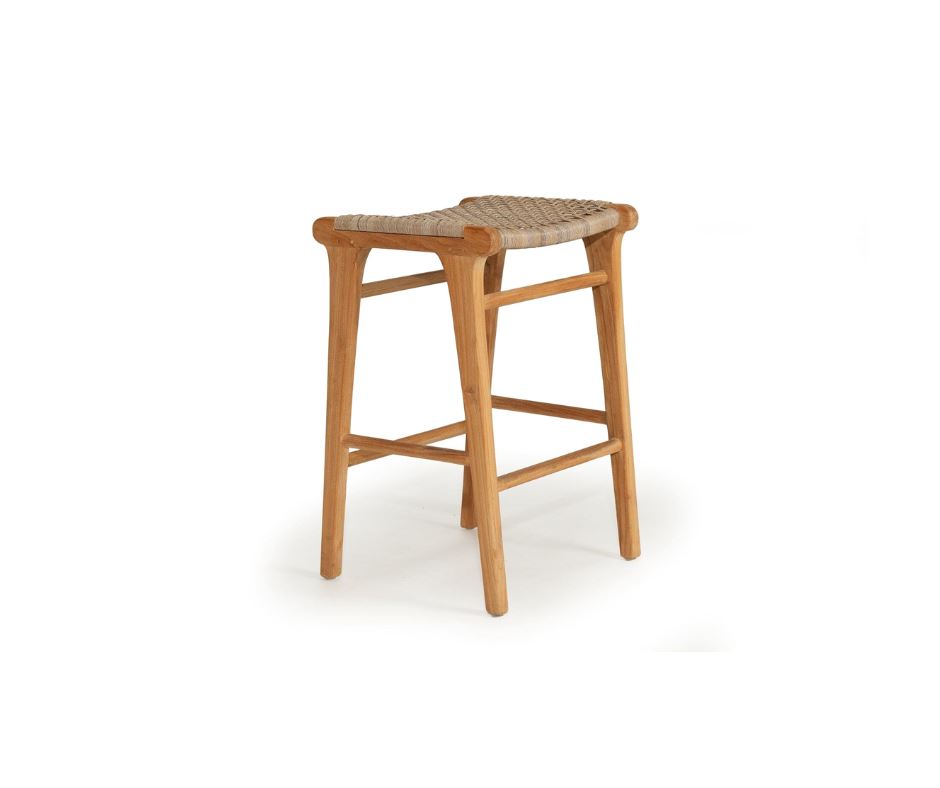 Counter/Bar Saddle Stool Noosa - Washed Grey Sun Republic 