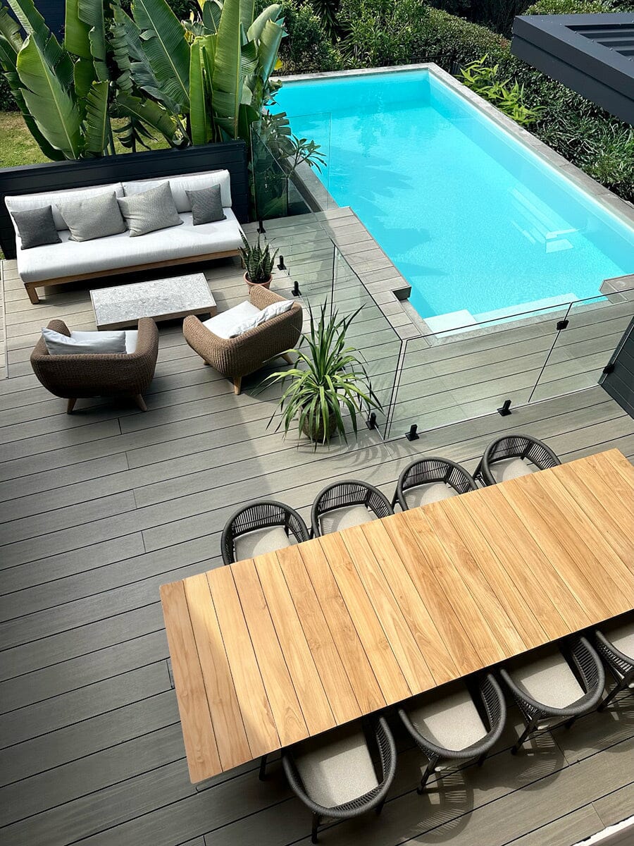 Cove Teak Outdoor Dining Table Abide 