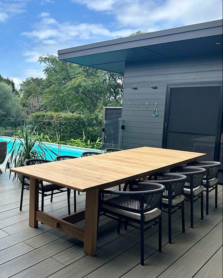 Cove Teak Outdoor Dining Table Abide 